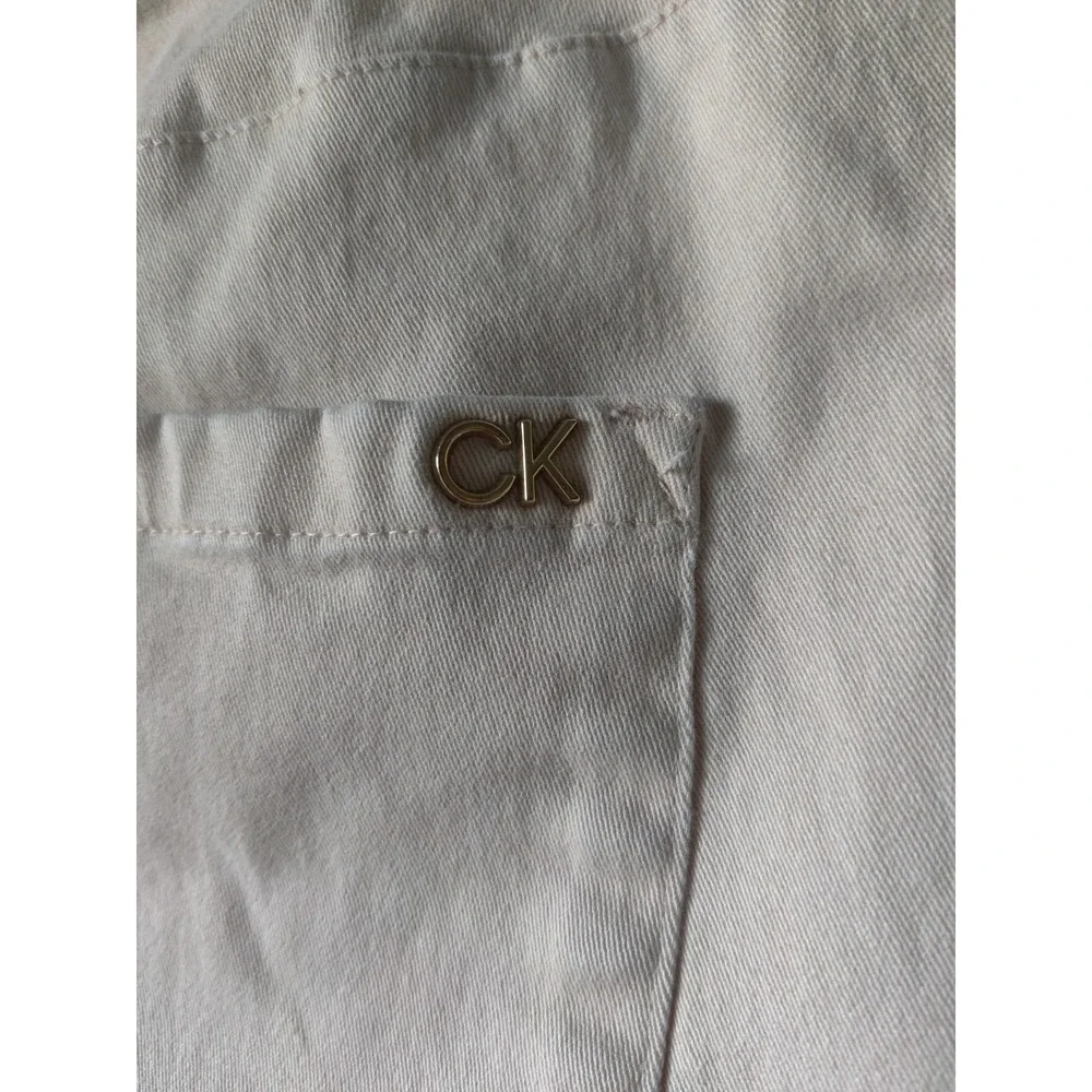CALVIN KLEIN Blush Pink Stretch Cotton Blend Pants Size‎ 10 Pockets